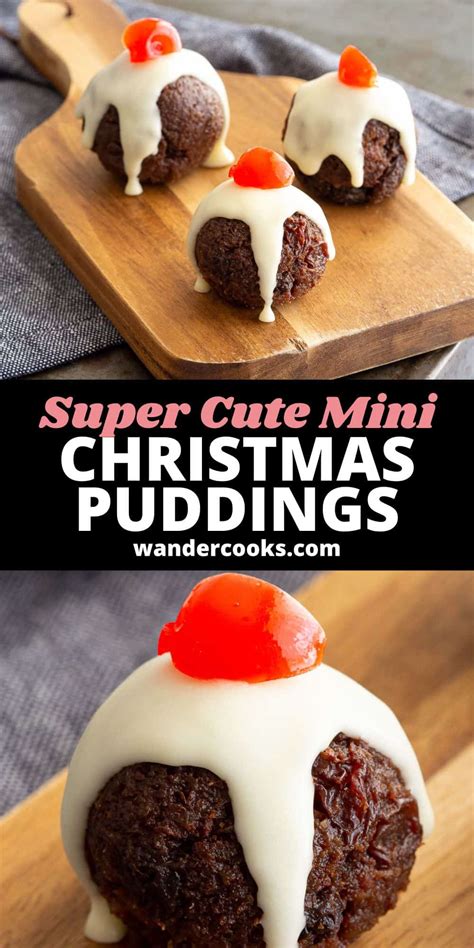 Super Cute Mini Christmas Puddings | Wandercooks