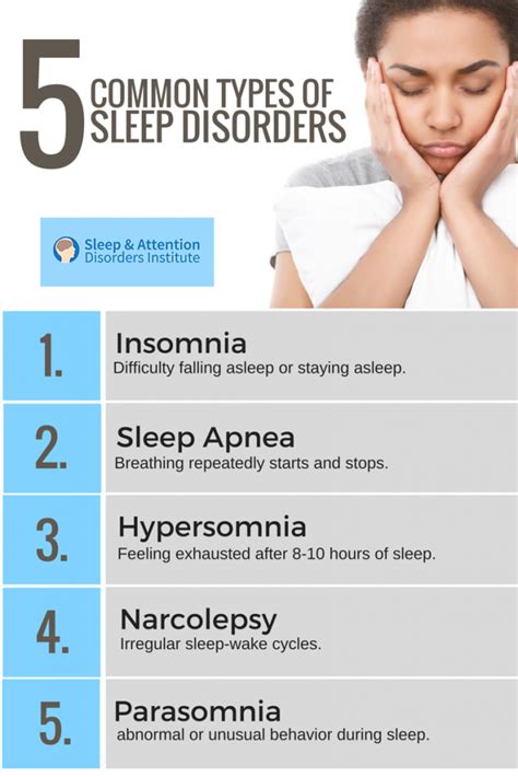 Five Adult Sleep Disorders | Sleep and Attention Deficit Disorders Institute