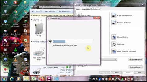 Cara cleaning printer Epson L120 - YouTube