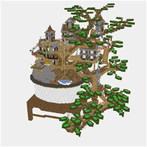 Minecraft Treehouse Blueprints