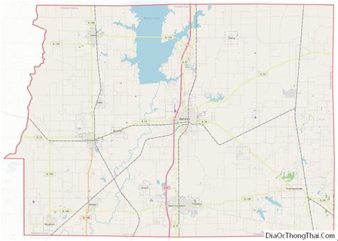 Map of Franklin County, Illinois - Thong Thai Real