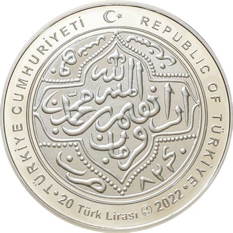 20 Lira (Karamanids) - Turkey – Numista