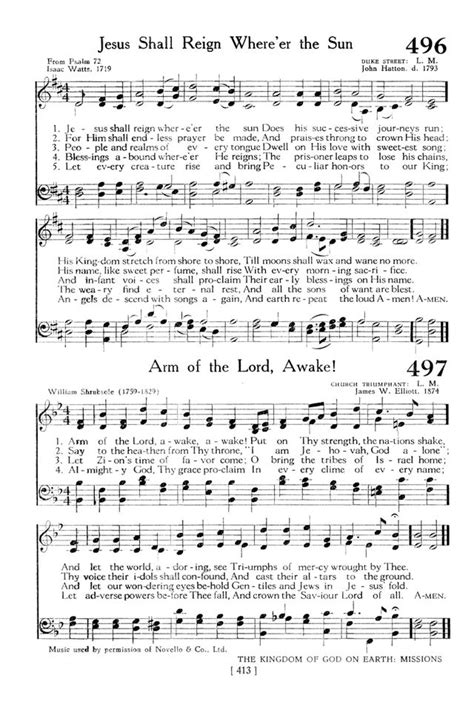 The Hymnbook 497. Arm of the Lord, awake, awake! | Hymnary.org