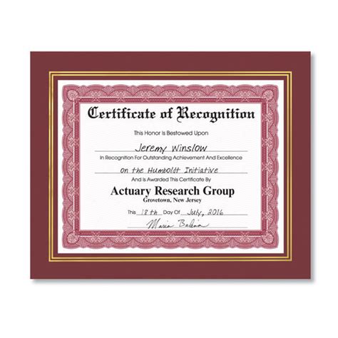 Award Certificate Frames for Employee Award Certificates