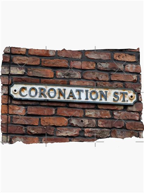 "Coronation Street" Sticker for Sale by Fun-Paf | Redbubble