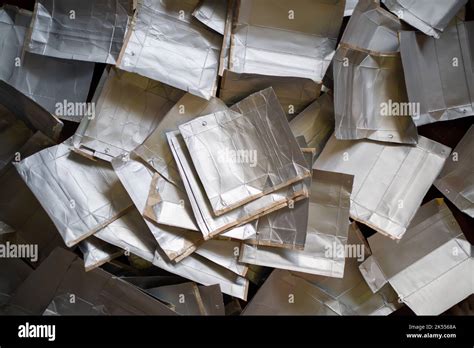 Milk carton packages collected for recycling Stock Photo - Alamy