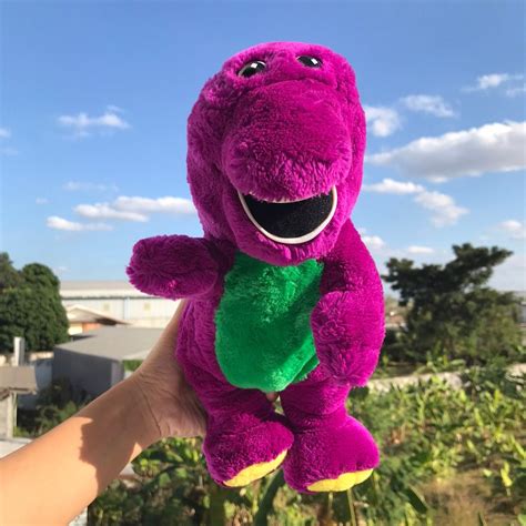 Singing Friends Purple Dinosaur Barney Singing I Love You Song Children's Plush Doll Toy 30cm ...