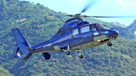 Eurocopter (Airbus Helicopters) AS365 N3 Dauphin / start up, taking off ...