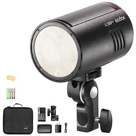 AD100pro Strobe Flash Light Portable 100Ws 2600mAh Battery TTL/M/Multi ...