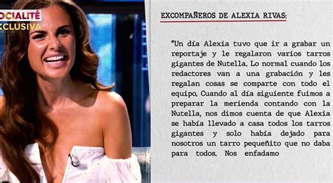 'Socialité' vuelve a cargar contra Alexia Rivas y airea sus "trapos sucios": "Se depilaba en la ...