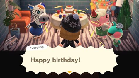 My birthday in ACNH! | Animal Crossing Amino