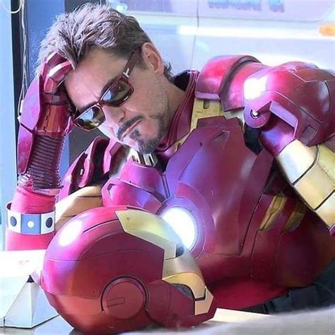 Robert Downey Jr. - behind the scenes, "Iron Man 2." You can see the mo ...