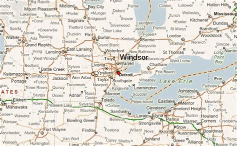 City Of Windsor Ontario Map