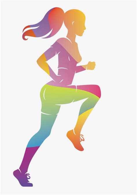 Women Sport PNG Picture, Vector Colorful Women Sports Runners, Sports ...