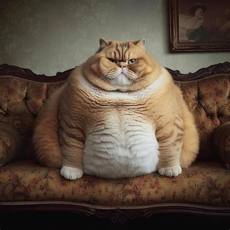 A very fat cat Generative AI | Premium AI-generated image