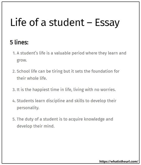 Life of a student – Essay | Essay, Quotes for students, Student