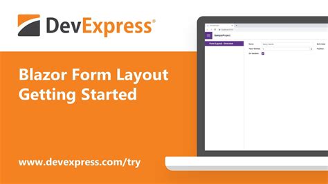 Blazor Form Layout: Get Started - YouTube