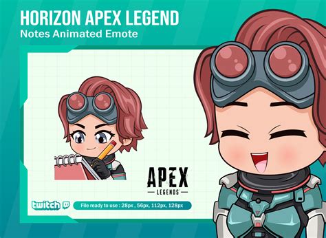 Horizon Apex Legends Notes Emote for Twitch Apex Animated Emotes - Etsy