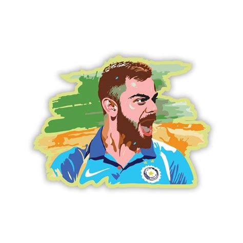 Buy Virat Kohli Sticker - HIM MOTO