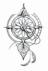 Compass Rose Coloring Page Sketch sketch template