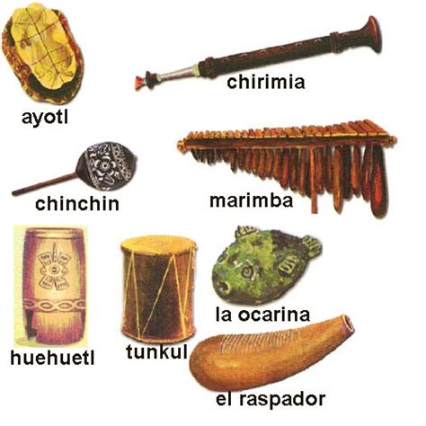 Los Mayas: Instrumentos musicales mayas