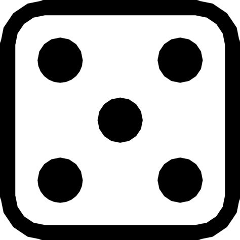 Dice 5 Vector SVG Icon - SVG Repo