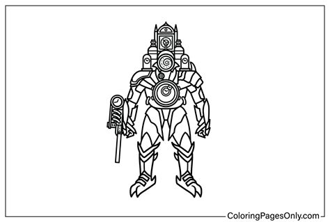 Free Titan ClockMan Coloring Page - Free Printable Coloring Pages