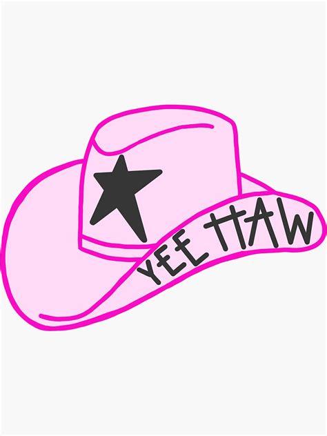 "cute cowboy hat " Sticker for Sale by lexir23 | Redbubble