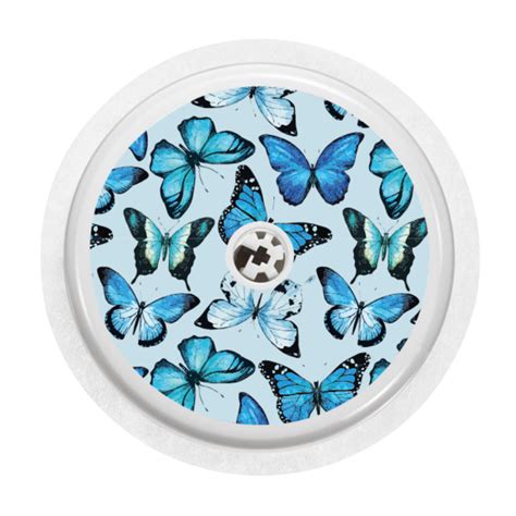 Freestyle Libre 2 Sensor Cover (Butterfly Blue) - Diabeticsupply.co.uk