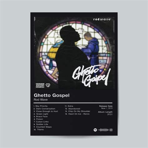 Rod Wave - Ghetto Gospel - Album Poster- Hip Hop Wall Art sold by Unexpected Dyana | SKU ...