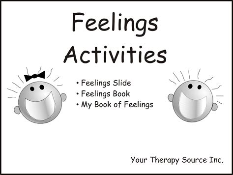 Feelings Activities - Your Therapy Source