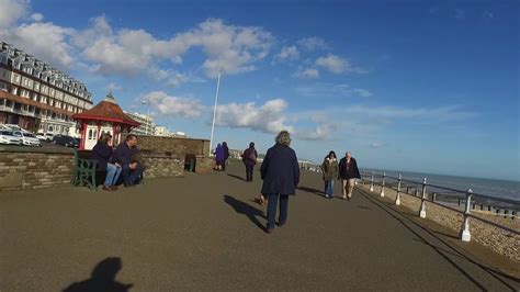 Bexhill Beach and Seafront Walk 9th March 2017 - YouTube