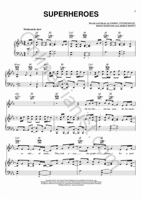 Superheroes Piano Sheet Music | OnlinePianist