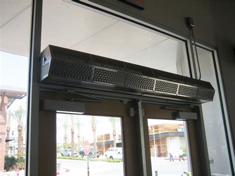 Low Profile Fly Fans For Customer Entry Doors.