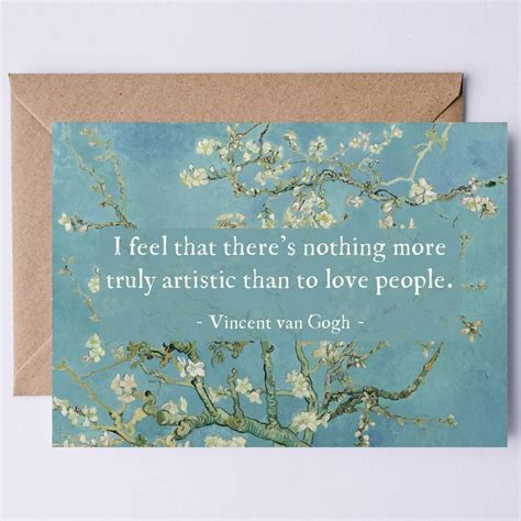 Vincent Van Gogh Quote Almond Blossoms Printable Wedding Card - Etsy