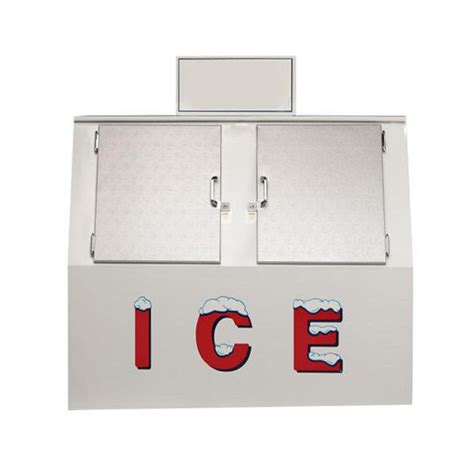 Commercial Outdoor Cube Ice Merchandiser Bagged Ice Storage Bin