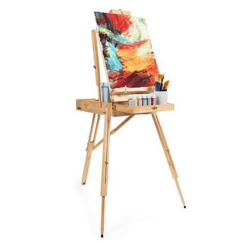 Best Choice Products Portable Folding French Wooden Art Easel Sketch Box w/ Tripod for Artists ...