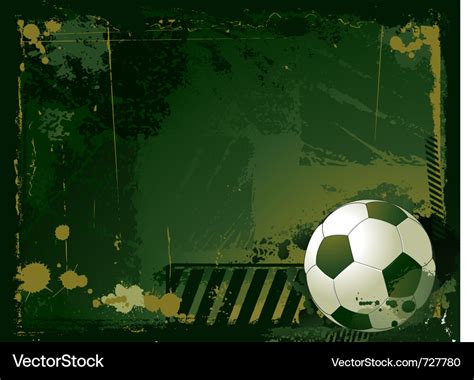 Grunge soccer background Royalty Free Vector Image