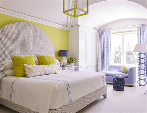 Yellow and Purple Bedroom Design - Contemporary - Bedroom