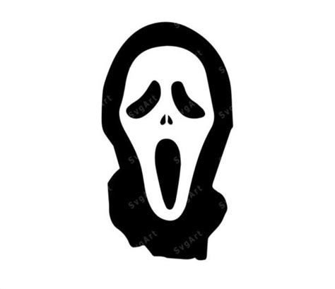 Scream Movie Mask SVG, PNG, PDF, Halloween Svg, Ghost Svg, Face Svg, Halloween Faces
