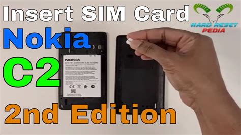 Nokia C2 2nd Edition Insert The SIM Card - YouTube