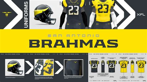 XFL San Antonio Brahmas Show Off New Uniforms