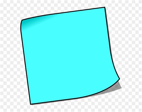 Blank Post It Clipart - Blank Sticky Note Clipart - Free Transparent ...