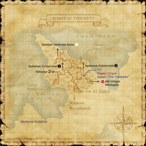 Bhaflau Thickets/Maps | FFXIclopedia | Fandom