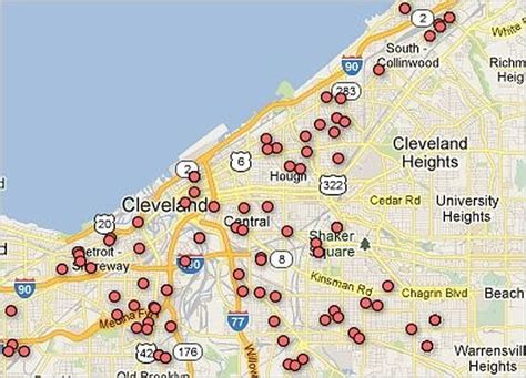 Map: Missing-person cases open in Cleveland while Amanda Berry, Gina ...