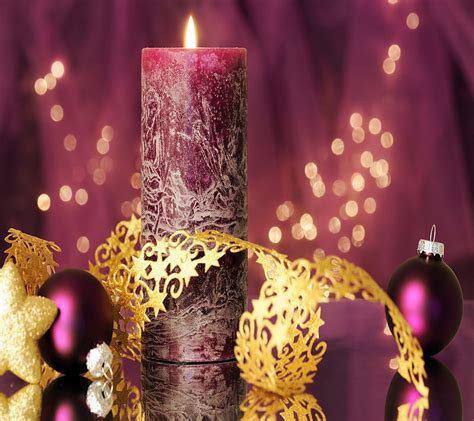 Christmas, candle, HD wallpaper | Peakpx