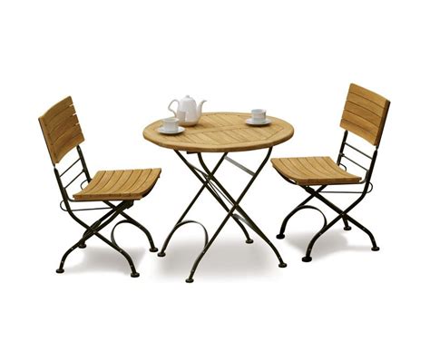 Teak Garden 2 Seater Bistro Set - Outdoor Bistro Dining Set