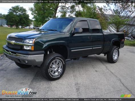 2004 Chevrolet Silverado 1500 Z71 Extended Cab 4x4 Dark Green Metallic / Dark Charcoal Photo #1 ...