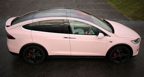 This Tesla Model X Owner Really Loves The Color 'Pink' | Carscoops | Tesla car, Tesla model x, Tesla