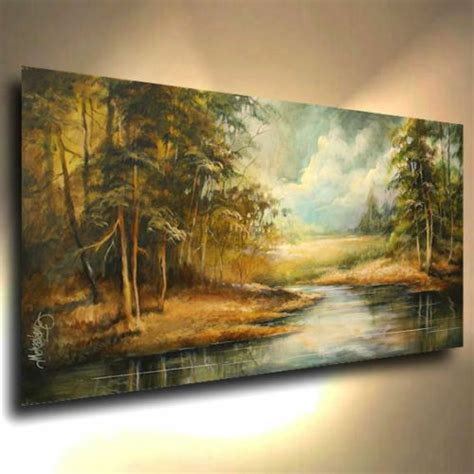 Art Paintings for sale | eBay | Landscape art painting, Tree painting ...